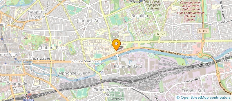 localisation de l'entreprise SCE DEPARTEMENTAL INCENDIE ET SECOURS à RENNES