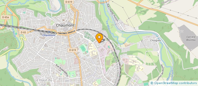 localisation de l'entreprise SCE DEPARTEMENTAL INCENDIE ET SECOURS à CHAUMONT