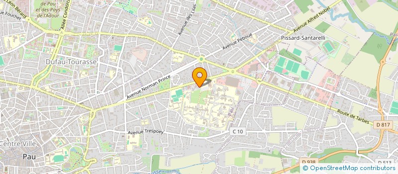 localisation de l'entreprise SCE DEPARTEMENTAL INCENDIE ET SECOURS à PAU