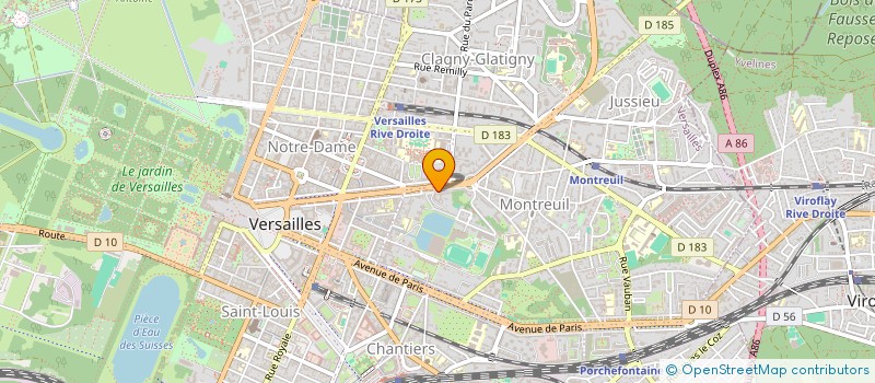 localisation de l'entreprise SCE DEPARTEMENTAL INCENDIE ET SECOURS à VERSAILLES