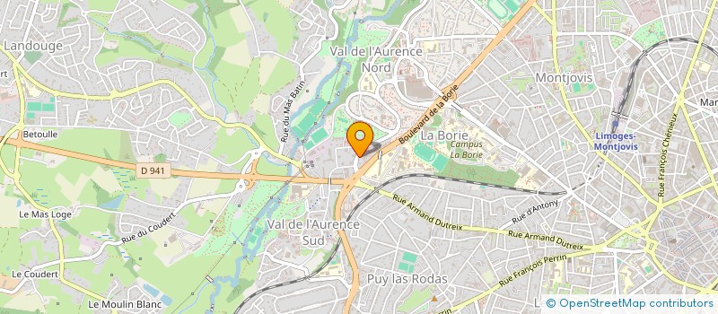 localisation de l'entreprise SCE DEPARTEMENTAL INCENDIE ET SECOURS à LIMOGES
