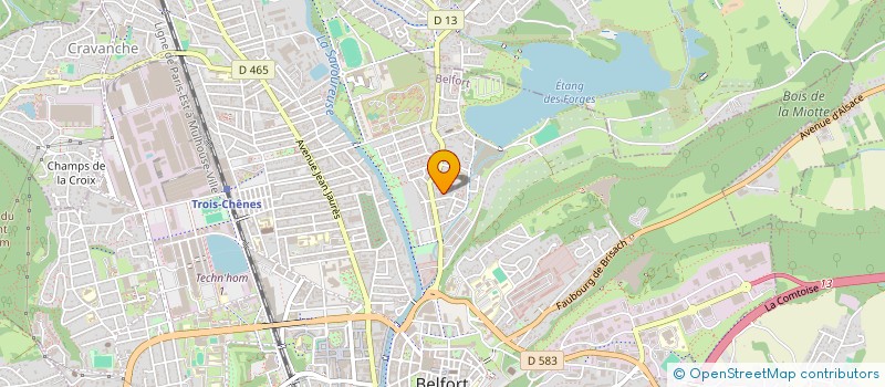 localisation de l'entreprise SCE DEPARTEMENTAL INCENDIE ET SECOURS à BELFORT