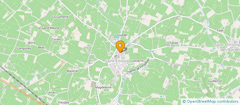 localisation de l'entreprise SCE DES VIGNOBLES JOINAUD BORDE à SAINT-EMILION