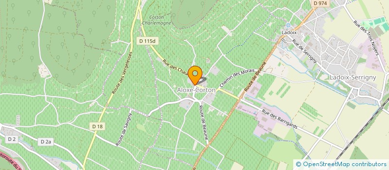 localisation de l'entreprise SCE DOMAINE COMTE SENARD  ALOXE-CORTON