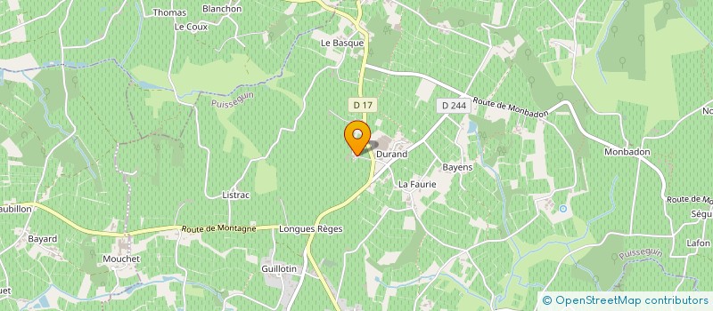 localisation de l'entreprise SCE DU CHATEAU SAINT JACQUES CALON à MONTAGNE