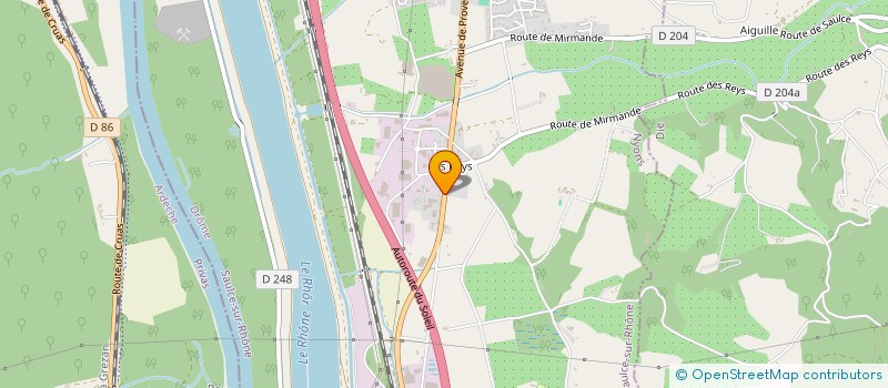 localisation de l'entreprise SCE IMMO  SAULCE-SUR-RHONE