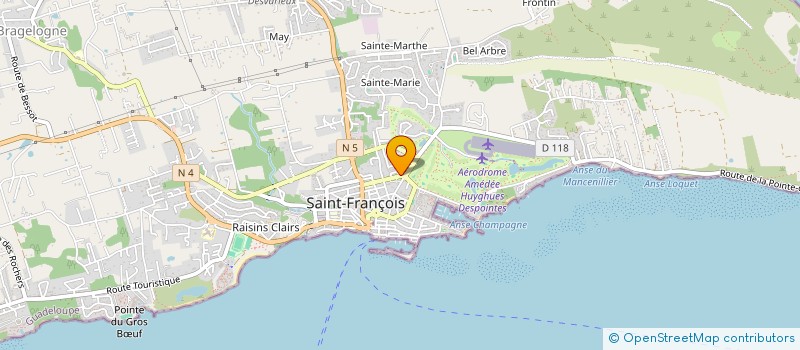 localisation de l'entreprise SCE MAINTIEN AIDE DOMICILE CITRONNELLE à SAINT-FRANCOIS