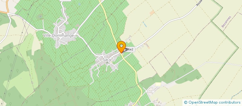 localisation de l'entreprise SCE PONSART-BROCHET  SACY