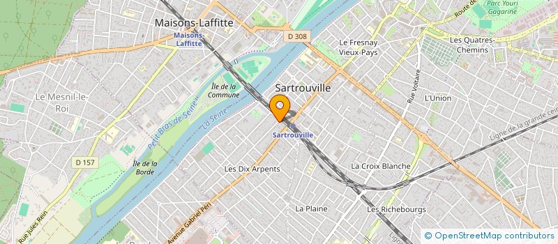 localisation de l'entreprise SCE PRESTATION TRAIT INFORMATIQUE EXPRES  SARTROUVILLE