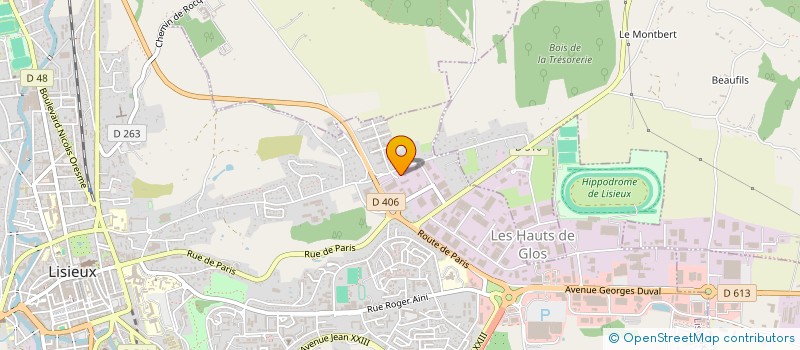 localisation de l'entreprise SCE REMPLACEMENT CTRE PAYS AUGE à LISIEUX