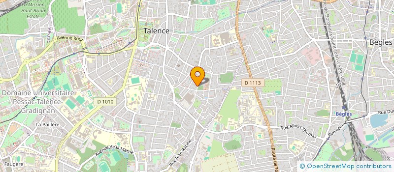 localisation de l'entreprise SCE REMPLIS POLYURETHANNE PNEUMATIQUE à TALENCE