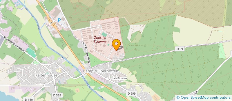 localisation de l'entreprise SCE REST LOISIRS DU 12E RGT D ARTILLERIE  HAGUENAU