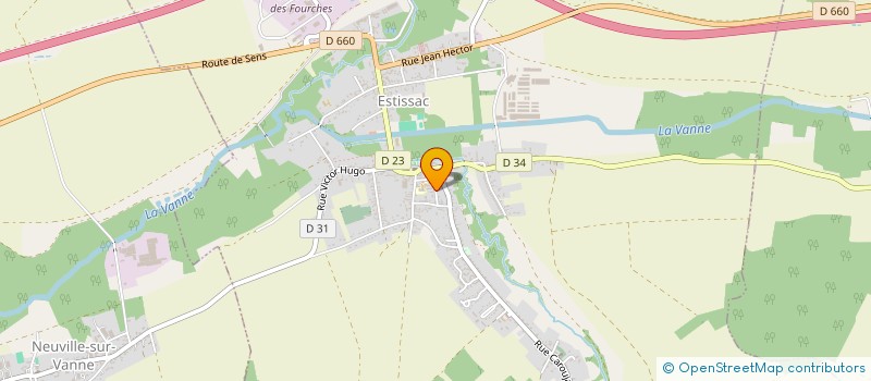 localisation de l'entreprise SCE SOINS INFIRM DOMICILE PERSONNES AGEE à ESTISSAC