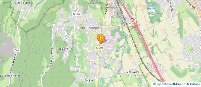 localisation de l'entreprise SCE TRANSP SAVOIE GPT EMPLO METIE TRAN  SAINT-BALDOPH