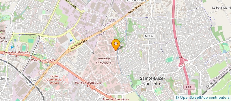 localisation de l'entreprise SCE TRANSPORT ENTREPOSAGE MANUTENTION à NANTES