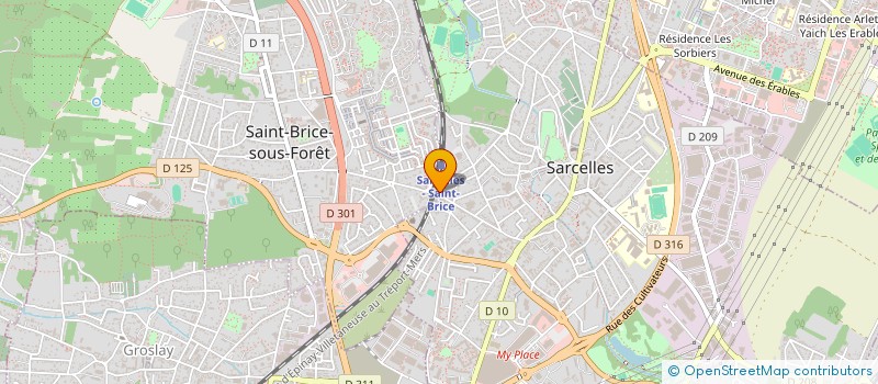 localisation de l'entreprise SCE URGENCE MEDICALE SARCELLES VILLAGE  SAINT-BRICE-SOUS-FORET