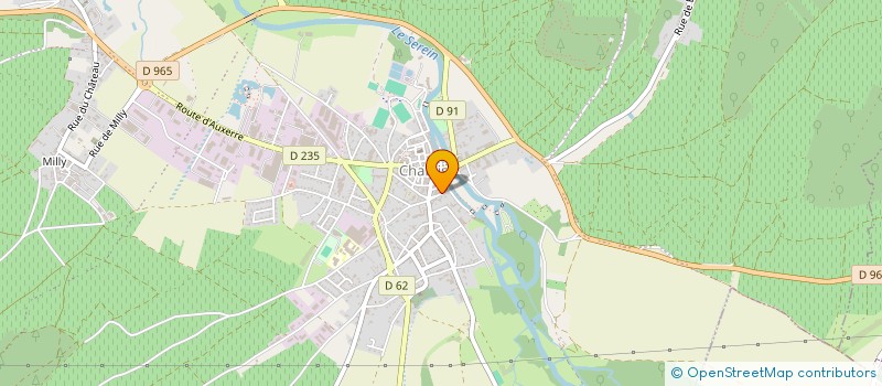 localisation de l'entreprise SCE VITICOLE LOUIS MICHEL FILS à CHABLIS