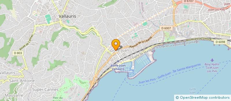 localisation de l'entreprise SCE2A CONSULTING à VALLAURIS