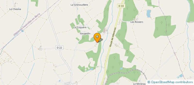localisation de l'entreprise SCEA ACHART à VILLENTROIS-FAVEROLLES-EN-BERRY