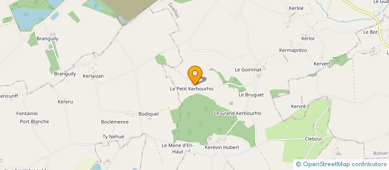 localisation de l'entreprise SCEA ALLAIN  SAINT-GERAND-CROIXANVEC