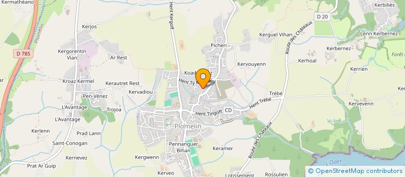 localisation de l'entreprise SCEA AR GUILI  PLOMELIN