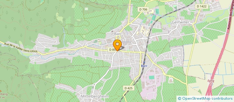 localisation de l'entreprise SCEA ARMAND GILG  MITTELBERGHEIM