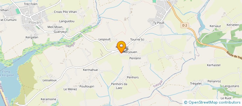 localisation de l'entreprise SCEA AU CHAMP DU COQ à PLOVAN