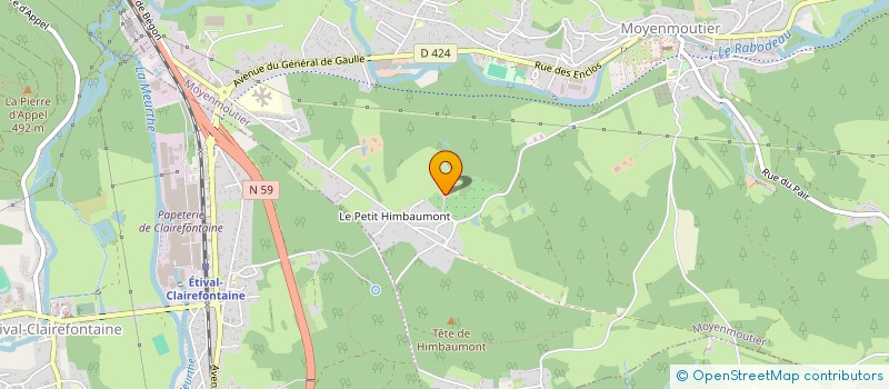 localisation de l'entreprise SCEA AU JARDIN D'A COTE  MOYENMOUTIER