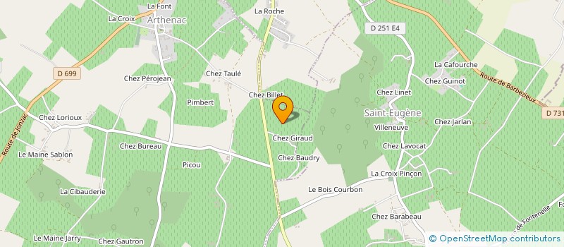 localisation de l'entreprise SCEA AUDOUIN  SAINT-EUGENE