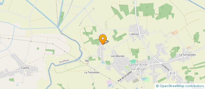 localisation de l'entreprise SCEA AVICOLE DES MARAIS DU ROTIS à SAINTE-ANNE-SUR-BRIVET