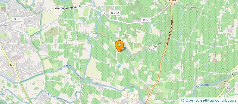 localisation de l'entreprise SCEA AYMARD  CARPENTRAS