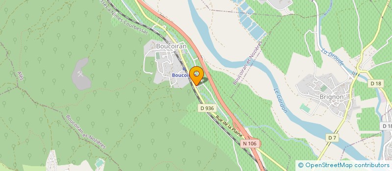 localisation de l'entreprise SCEA BARNOUIN DOMAINE DE GOURNIER  BOUCOIRAN-ET-NOZIERES