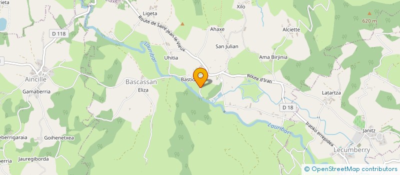 localisation de l'entreprise SCEA BASSAISTEIA  AHAXE-ALCIETTE-BASCASSAN