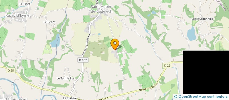 localisation de l'entreprise SCEA BASTIDE D EYMET  EYMET