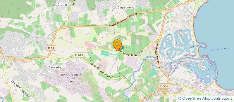 localisation de l'entreprise SCEA BASTIDE DES SABLES  GRIMAUD