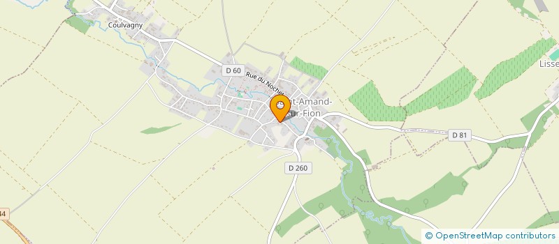 localisation de l'entreprise SCEA BAUDOT à SAINT-AMAND-SUR-FION
