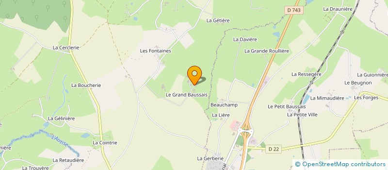 localisation de l'entreprise SCEA BAUSSAIS à SAINT-PARDOUX-SOUTIERS