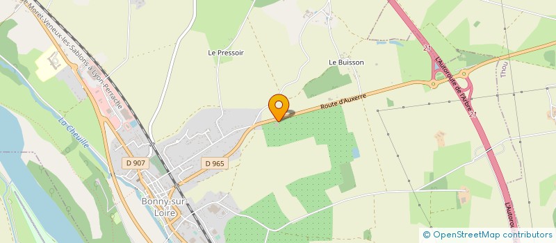 localisation de l'entreprise SCEA BEAUMONTS NATURE à BONNY-SUR-LOIRE