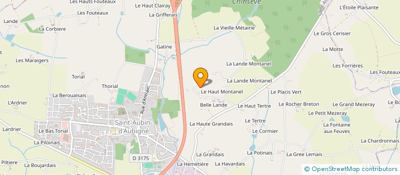 localisation de l'entreprise SCEA BELLEVUE à SAINT-AUBIN-D'AUBIGNE