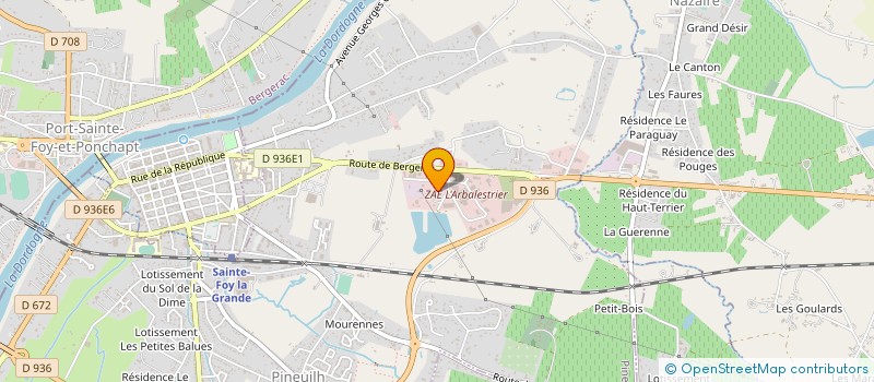 localisation de l'entreprise SCEA BELLEVUE PEYCHARNEAU  PINEUILH