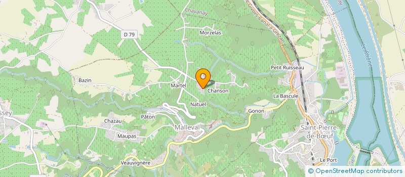 localisation de l'entreprise SCEA  BERNARD VERRIER  MALLEVAL