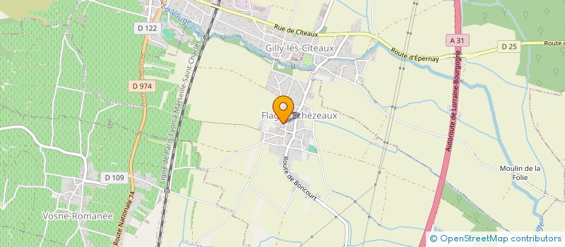 localisation de l'entreprise SCEA BIO CHAMPAGNE  FLAGEY-ECHEZEAUX