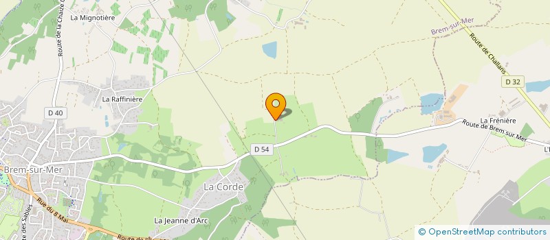 localisation de l'entreprise SCEA BIO DYNAMIC à BREM-SUR-MER