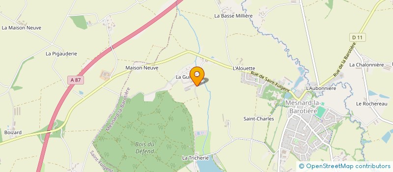 localisation de l'entreprise SCEA BLANCHARD DAGUISE à MESNARD-LA-BAROTIERE
