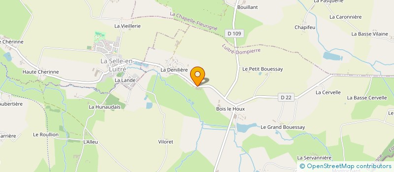 localisation de l'entreprise SCEA BLANCHET-RONCIERE  LUITRE-DOMPIERRE