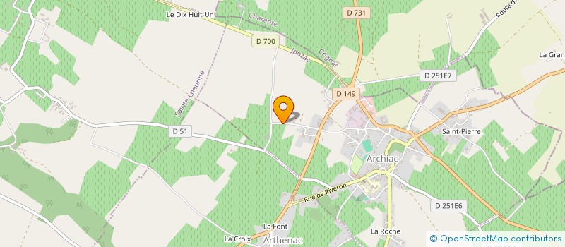 localisation de l'entreprise SCEA BODARD à ARCHIAC