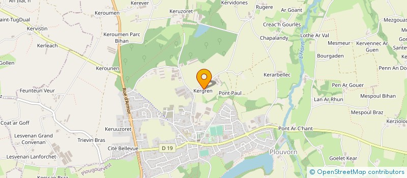 localisation de l'entreprise SCEA BODERIOU à PLOUVORN