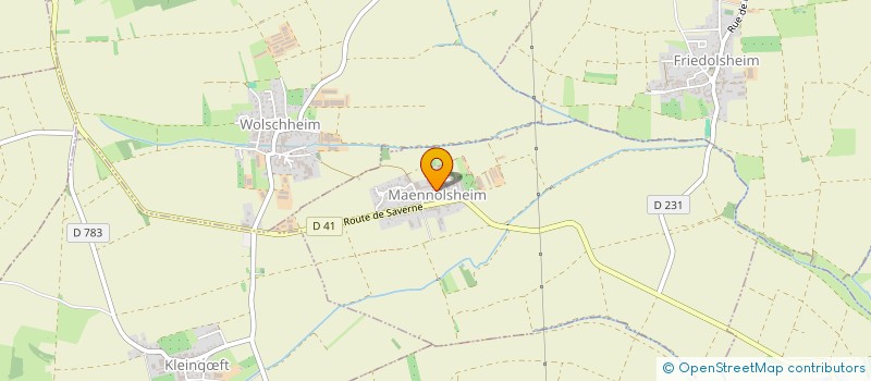 localisation de l'entreprise SCEA BOEHLER  MAENNOLSHEIM