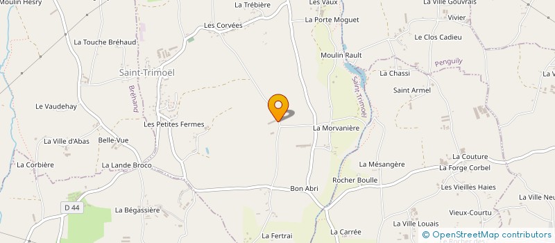 localisation de l'entreprise SCEA BON ABRI à SAINT-TRIMOEL