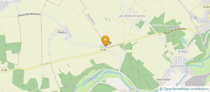 localisation de l'entreprise SCEA BONHOMME à FONTAINE-LES-RIBOUTS